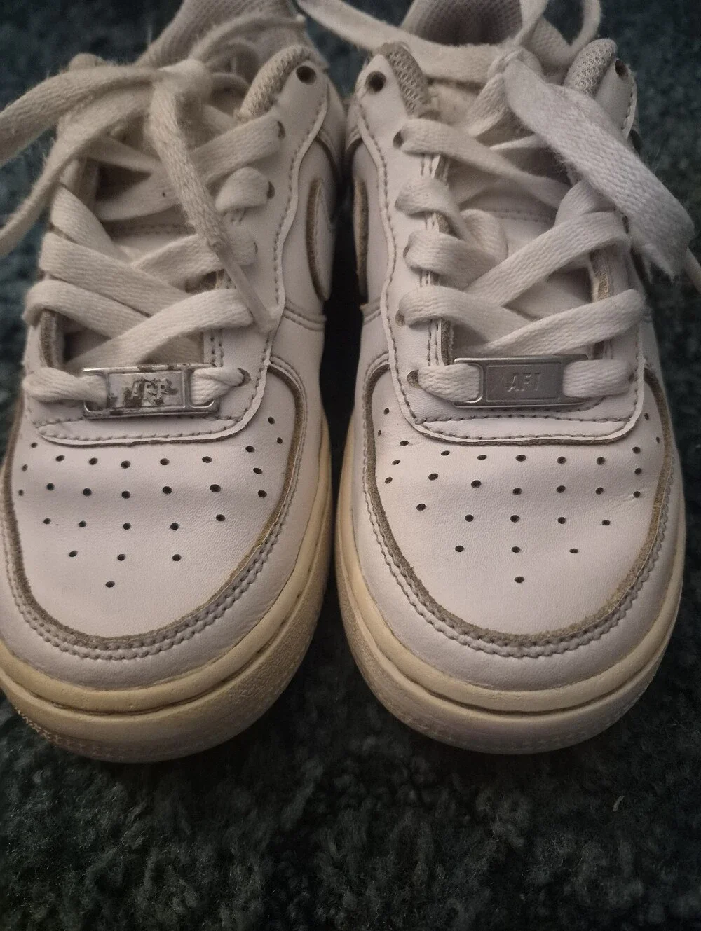 Nike Air Force 1 GS White Sneakers Youth 1